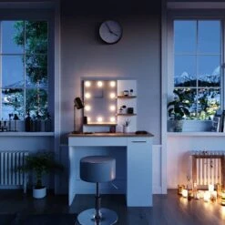 Coiffeuse Julia Avec Tabouret Et LED 41 Coiffeuse Julia Avec Tabouret Et LED -Meilleur Meubles Magasin 22edb2477bc840e89332ad06e023c74d