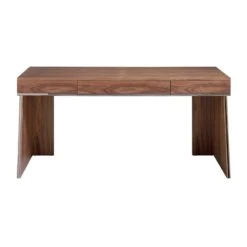 Bureau En Bois De Noyer Et Acier Noir -Meilleur Meubles Magasin 24a218130b2f4a9bbe967ef8b41d4ae7
