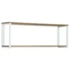 Étagère Murale Double 30x120x48 Blanc -Meilleur Meubles Magasin 28a2d63077464870ba5aa40da72c05a4