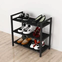 Étagère à Chaussures Sømna à 3 Niveaux -Meilleur Meubles Magasin 30e8a6fc3a2548c389ce0bb0c1a9f9fc