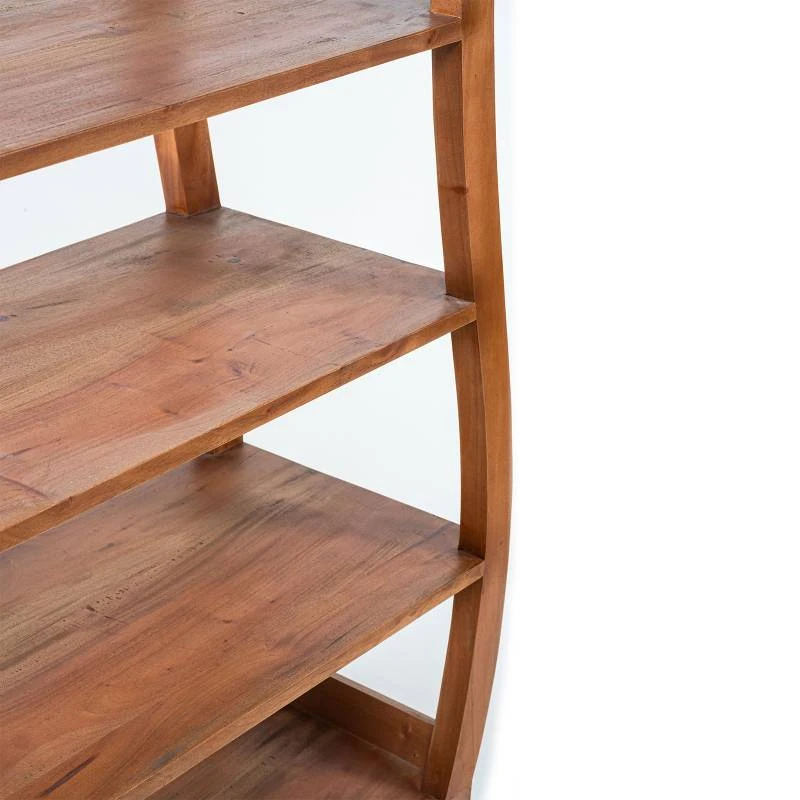 Yin Yang - Bibliothèque En Teck Massif 6 Yin Yang - Bibliothèque En Teck Massif – Image 4