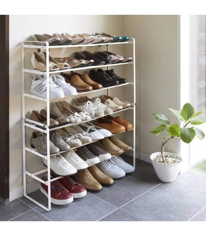 Yamazaki Etagère à Chaussures Noire Extensible 5 Yamazaki Etagère à Chaussures Noire Extensible – Image 3