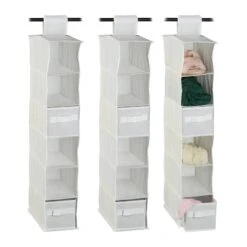 3xÉtagère Suspendue Tissu Armoire -Meilleur Meubles Magasin 32686dd7743849029e8bd7890474b79c