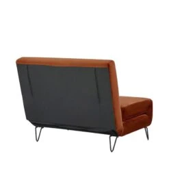 Fauteuil Convertible En Velours Rouille -Meilleur Meubles Magasin 346951163c4842cf98d13a3f1afd2d97
