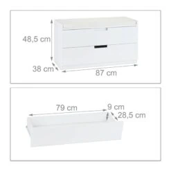 Banc-commode Rembourré Avec 2 Tiroirs -Meilleur Meubles Magasin 34b2245276954b78b556fbaad87ba55e