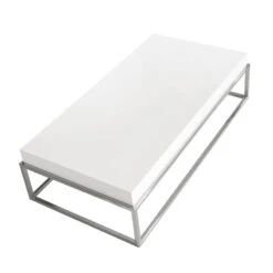 Table Basse En Bois Blanc Et Acier -Meilleur Meubles Magasin 3cbd761c0a2e4bd8bf36b898ee00e650