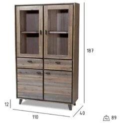 Armoire Vitrine Malaga Marron -Meilleur Meubles Magasin 3d5f0dfeb0334169ae7c307d41c5f1b3
