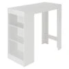 Table De Bar 110x50x103cm Blanc -Meilleur Meubles Magasin 3e43bb1a09eb489782ec29014b6c02f8