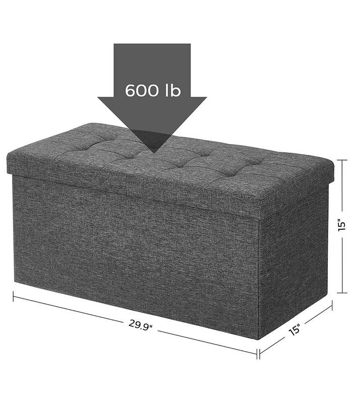 Coffre De Rangement Avec Couvercle L76cm 10 Coffre De Rangement Avec Couvercle L76cm – Image 8