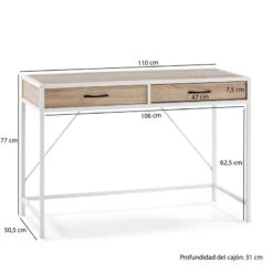 Bureau Tulum 2 Rayons, 110 Cm -Meilleur Meubles Magasin 42db58b995a042bdb68a53461ed9ca3e