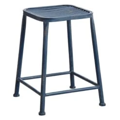 Tabouret Carré En Métal Gris -Meilleur Meubles Magasin 44c19da72b68483ca7e6c8591c11e706