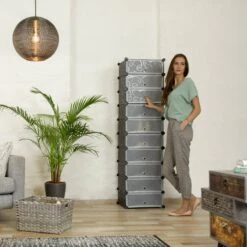 Meuble Chaussures Rangement 10 Casiers -Meilleur Meubles Magasin 458a5a0ee0604e09b456b23113c12f0a