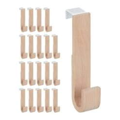 Crochet De Porte Bois Lot De 20