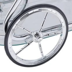 Chariot De Service Fer Chromé Et Verre -Meilleur Meubles Magasin 4b01ca35f00b401db6c332b036e67302