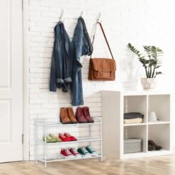 Étagère à Chaussures En Métal 3 Niveaux 15 Étagère à Chaussures En Métal 3 Niveaux -Meilleur Meubles Magasin 4b9ca344fa3549329471c20a01dd344d