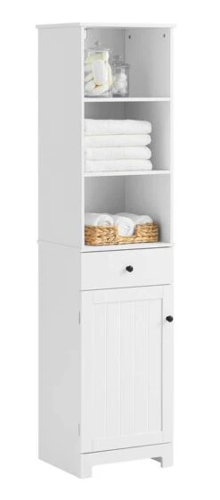 Meuble Colonne De Salle De Bain BZR17-W