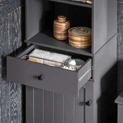 Meuble Colonne De Salle De Bain BZR17-W -Meilleur Meubles Magasin 4cce2f163ce1428d9149914aa31ee3fb