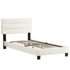 Lit Simple FLORIDA 90x190 Cm -Meilleur Meubles Magasin 4fbfbf4dae1a42d6b6550e11d7585349