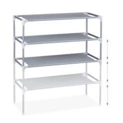 Étagère à Chaussures 4 Niveaux -Meilleur Meubles Magasin 53522f43d0294eaba9cf241001141b0f