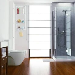 Étagère Douche Suspendue Bambou Blanc -Meilleur Meubles Magasin 53c8f4f7bd20421d80a623be5e2d389d