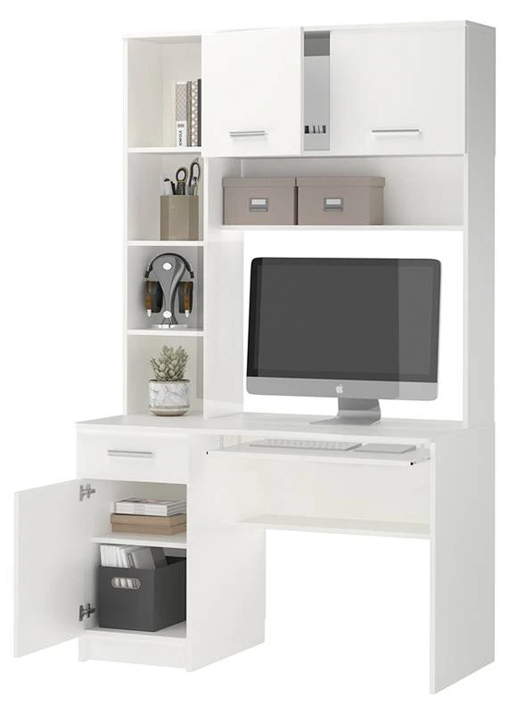 Bureau Ordinateur Crossline Blanc 4 Bureau Ordinateur Crossline Blanc – Image 2