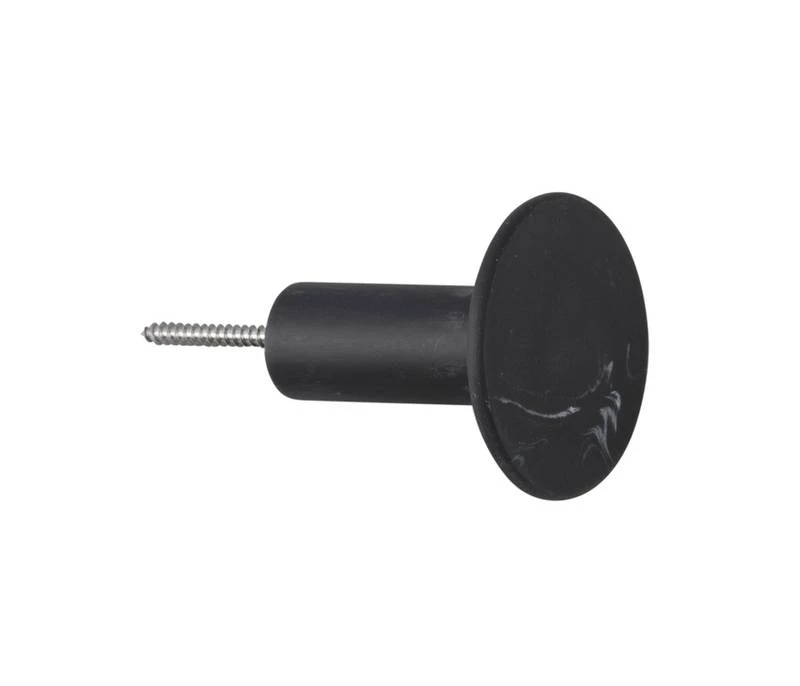 PRESENT TIME Lot De 4 Patères Marbrées 7 PRESENT TIME Lot De 4 Patères Marbrées – Image 5