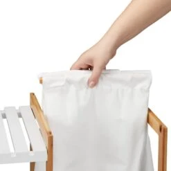 Étagère à 4 Niveaux Avec Panier à Linge -Meilleur Meubles Magasin 569ac02e979943e08bfd6401ddd1446a