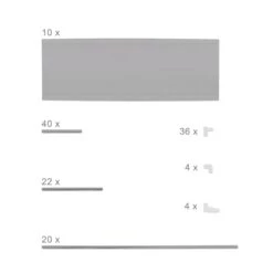 2x Étagères à Chaussures 50 Paires Gris -Meilleur Meubles Magasin 59bee9be6df5401ab1ef7f41db914da9