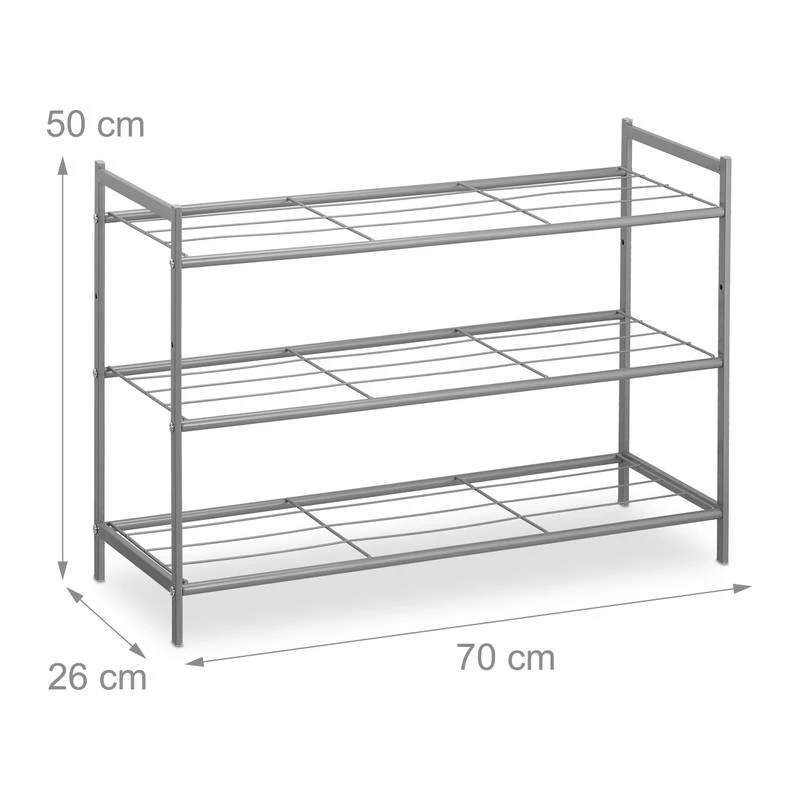 Étagère à Chaussures Empilable 3 Niveaux 6 Étagère à Chaussures Empilable 3 Niveaux – Image 4