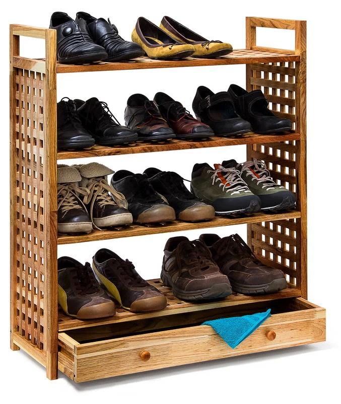 Étagère à Chaussures Armoire Noyer 3 Étagère à Chaussures Armoire Noyer