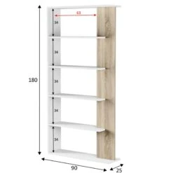 Étagère Lugo 5 étagères -Meilleur Meubles Magasin 5dae9e0fc2664923aa00b4c5d40e7070