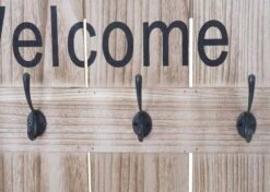 Vestaire Murale HWC-C89 Welcome Shabby -Meilleur Meubles Magasin 62165548c062410ebf7baeacbfcf56a8