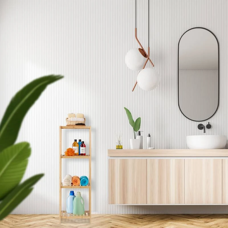 Étagère De Salle De Bain à 4 niveaux 4 Étagère De Salle De Bain à 4 niveaux – Image 2