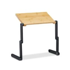 Support à Ordinateur Portable Bambou Alu -Meilleur Meubles Magasin 66352aeb06e54427ad54a1107c64e615
