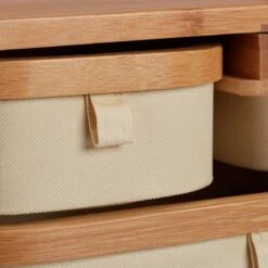 Commode Mini En Bambou 3 Casiers SDB -Meilleur Meubles Magasin 6664958c28f54bc59d78c6409c3c540c