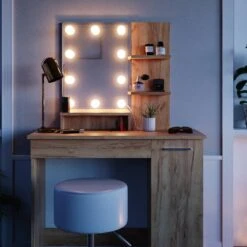 Coiffeuse Julia Avec Tabouret Et LED 24 Coiffeuse Julia Avec Tabouret Et LED -Meilleur Meubles Magasin 66bd7ccb74fd4e0b8ea656e7c9f50a84