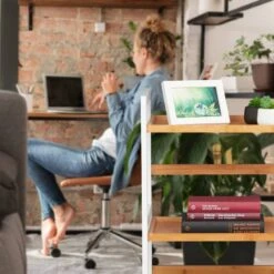 Etagère De Bain En Bambou Blanche -Meilleur Meubles Magasin 67d7a77379fc45008804f3206e0b9c97