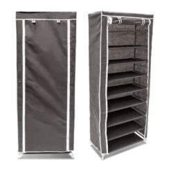 2xArmoire à Chaussures En Tissu Pliante