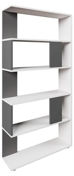 Etagère 80cm Anthracite/blanc
