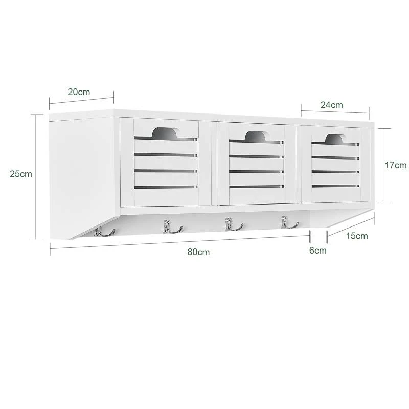 Armoire Murale Étagère Suspendue FHK19-W 8 Armoire Murale Étagère Suspendue FHK19-W – Image 6