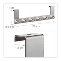 2x Portemanteaux De Porte En Inox -Meilleur Meubles Magasin 70005822694942efb4027cb71f15269b 1