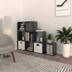 Étagère Escalier Béton 9 Compartiments -Meilleur Meubles Magasin 70377f69882d46708b52592bdc3c4570