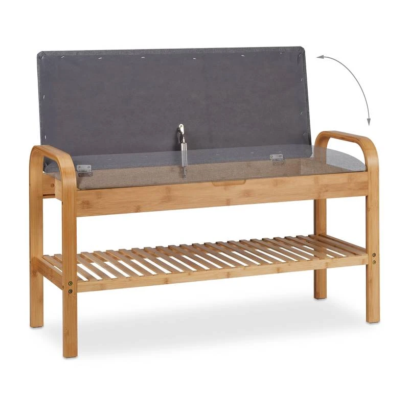 Banquette à Chaussures En Bambou 8 Banquette à Chaussures En Bambou – Image 6