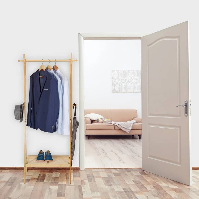 Portemanteau En Bambou Avec Surface 6 Portemanteau En Bambou Avec Surface – Image 4