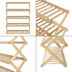 Étagère à Chaussures Pliable Fitzbek -Meilleur Meubles Magasin 7630d01d0f364deea60eb4b6240f2603