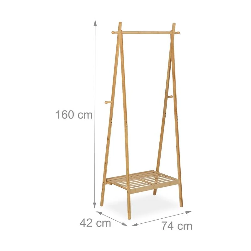 Portemanteau En Bambou Avec Surface 11 Portemanteau En Bambou Avec Surface – Image 9