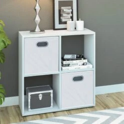 Etagère Tetra Blanc 4 Compartiments -Meilleur Meubles Magasin 7ae401e49a2f49359695df5689186918