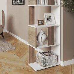 Etagère 45cm Sonoma/blanc -Meilleur Meubles Magasin 7bbc81f1aa3346cf908c0b5a2a7c9014