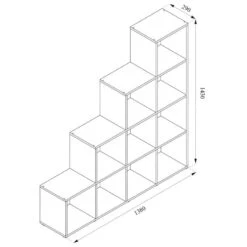 Étagère Old Style 10 Compartiments -Meilleur Meubles Magasin 7dbfcde0190f473eafdd9eab2c45854f