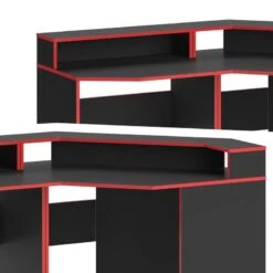 Bureau Ordinateur Kron Noir/rouge Set 5 -Meilleur Meubles Magasin 7fbf262c721c49a39668d77d2cd7ed03